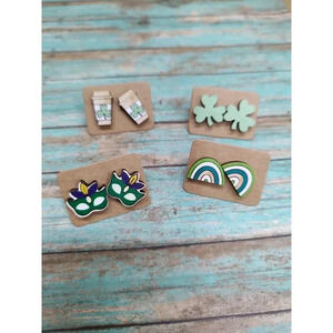 Boutique Ladies New St Patrick's Day/ Mardi Gras Earrings